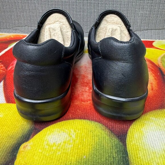 SR Max Womens Size 9 Black Albany Max Trax Leather Slip Resistant Loafer Shoes - Picture 3 of 9